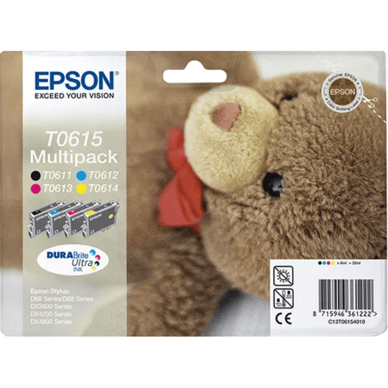 Cartouche d'encre Original Epson T0615 Teddybear Multipack (C13T06154010) Cartouche d'encre Original Epson T0615 Teddybear Multipack (C13T06154010)