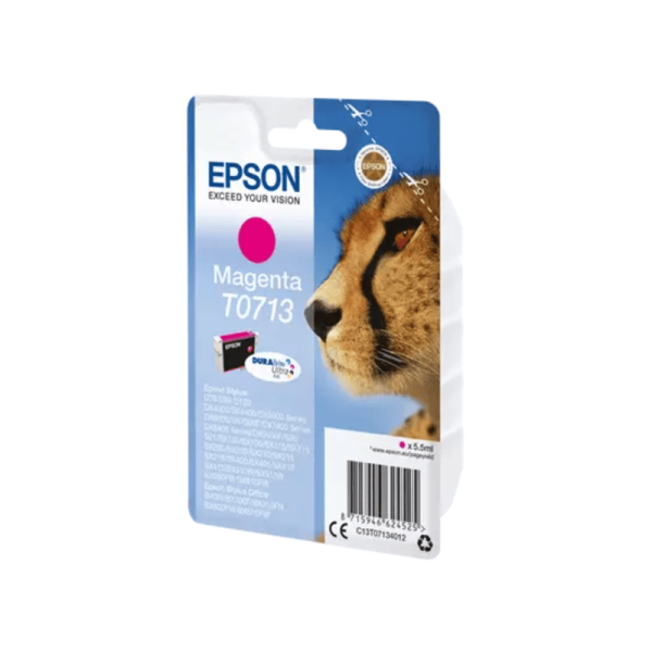 Cartouche d'encre magenta EPSON T0713 Guépard (C13T07134012)