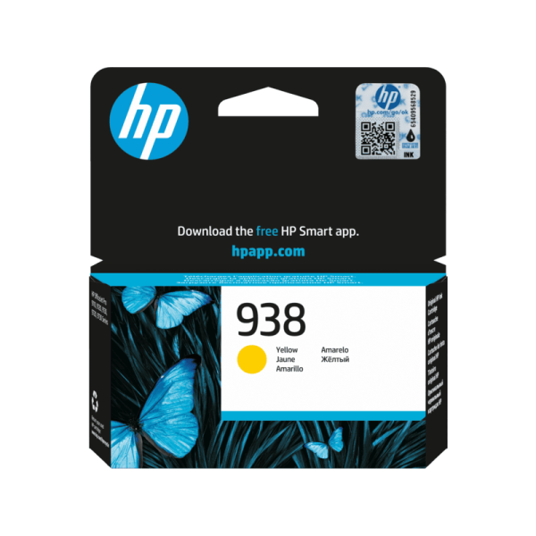 Cartouche Encre Authentique Jaune HP 938