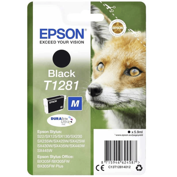 Cartouche d'encre originale noire Epson T1281(C13T12814012)