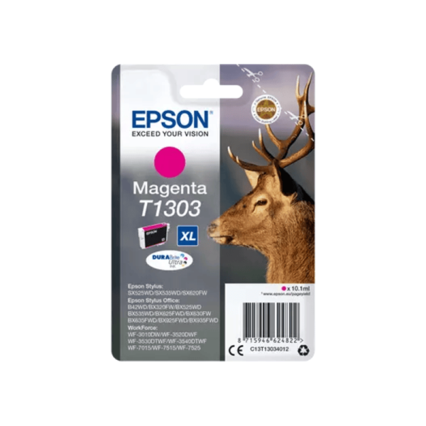 Cartouche Jet D'encre Originale cyan Ultra Cerf Epson T1303 (C13T13034012)