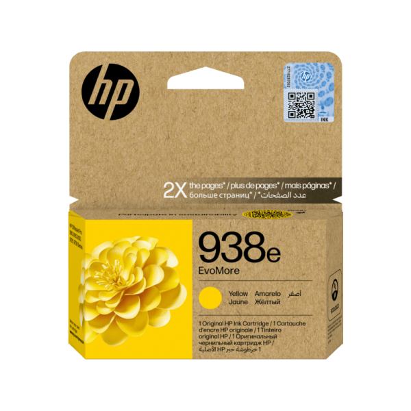 Cartouche d’encre authentique Jaune EvoMore HP 938e