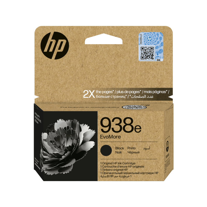 Cartouche d’encre authentique Noir EvoMore HP 938e
