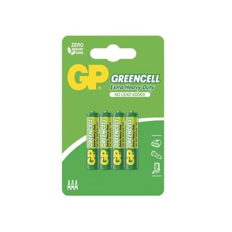 GP Greencell, Lot 4 Piles Jetables 1.5 V Carbon Zinc AAA