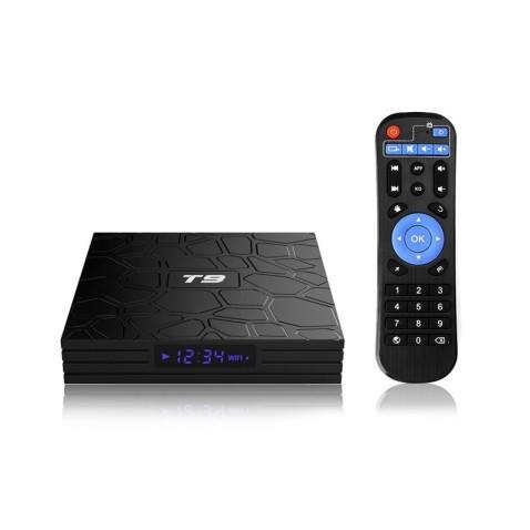 TV Box T9, Box TV Android 4K Ram 4Go, Rom 32Go avec Abonnement IPTV d'usine