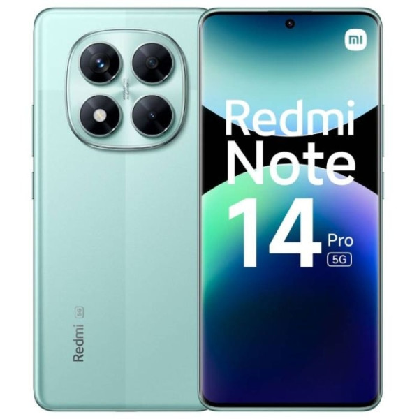 Smartphone Xiaomi Redmi Note 14 Pro 8 Go 256 Go vert clair