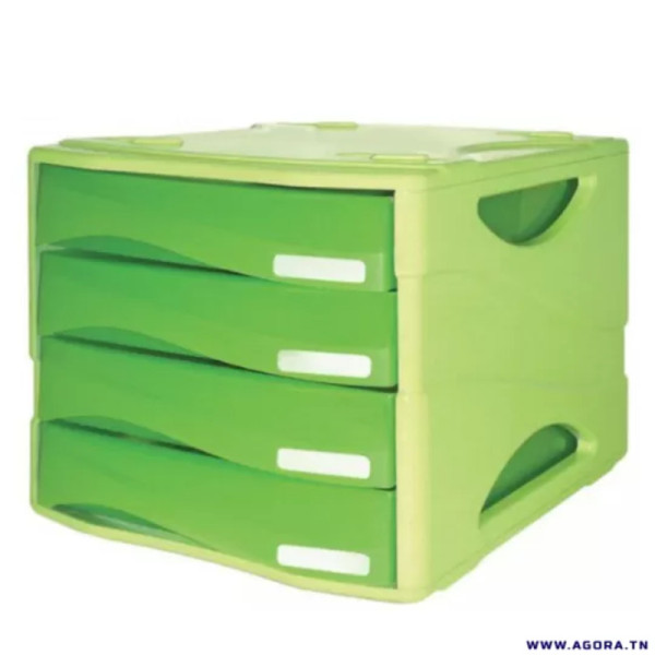 Bloc de 4 tiroirs ARDA smile Vert