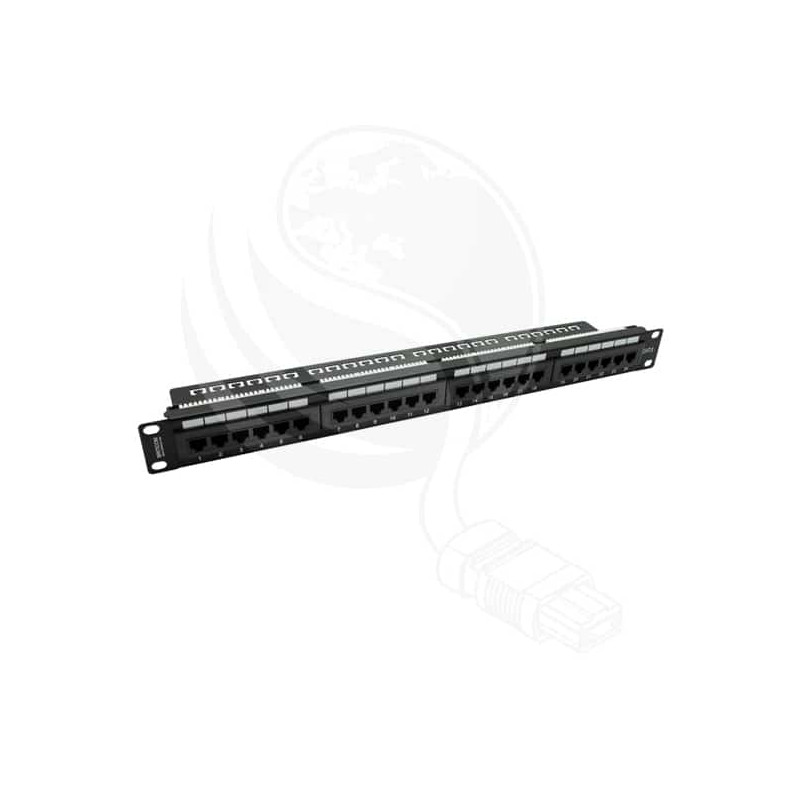 Panneau 24 PORTS CAT6 UTP BRITICOM - panneau vide +24 noyaux Panneau 24 PORTS CAT6 UTP BRITICOM - panneau vide +24 noyaux