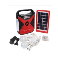 Euronet 102, Kit solaire Torche, Radio, chargeur avec des ampoules
