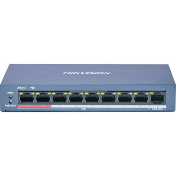 Switch HIKVISION 8 PORTS POE 10/100 DS-3E039P-E/M