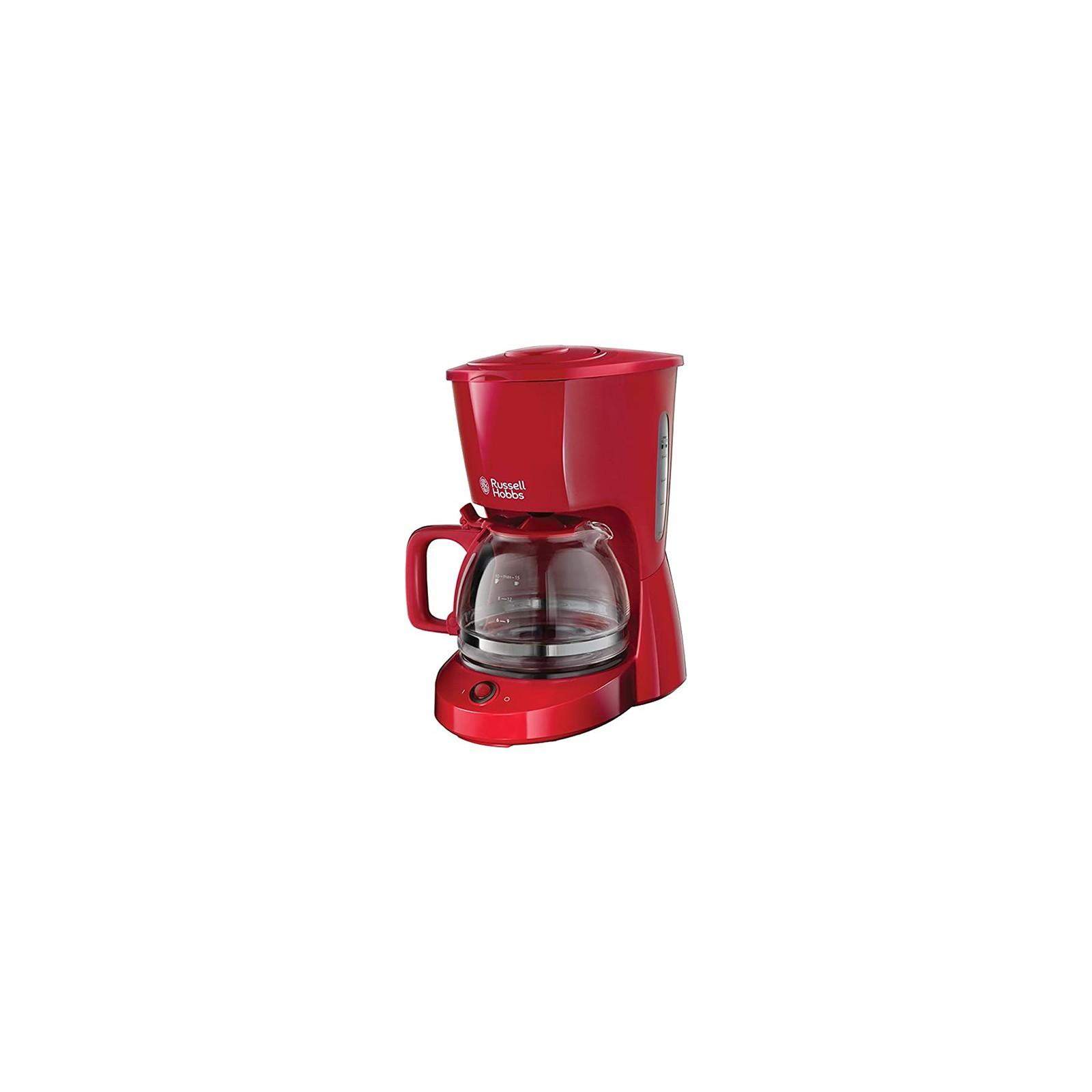 Russell Hobbs Textures Plus, machine à café électrique filtre 10 tasses Rouge Russell Hobbs Textures Plus, machine à café électrique filtre 10 tasses Rouge