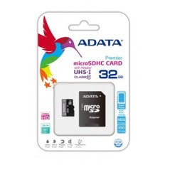 Adata AUSDH32GCL10, Carte Mémoire micro SDHC 32GB Class 10 avec Adaptateur