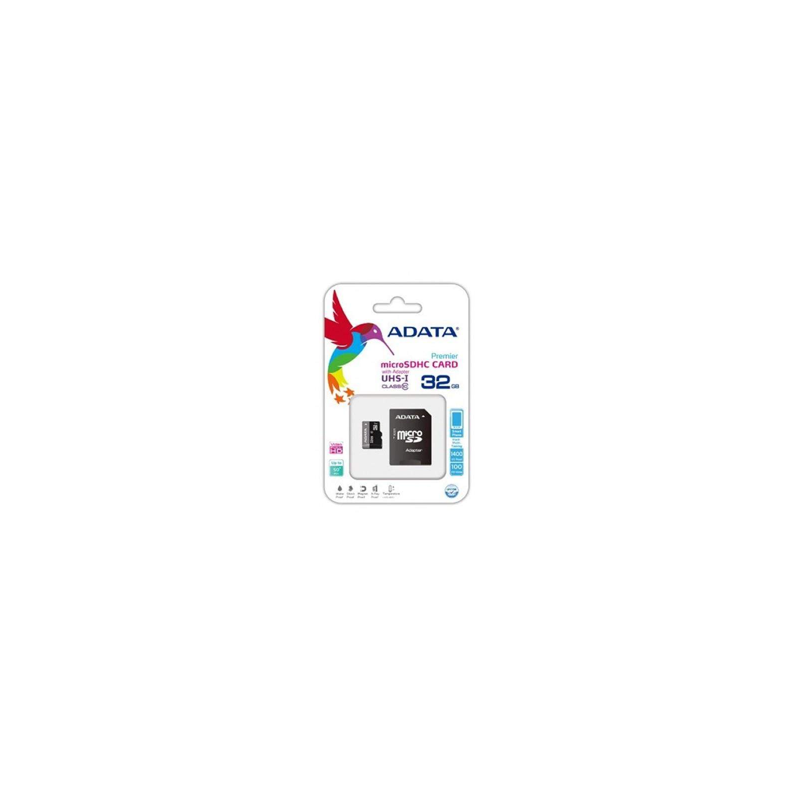 Adata AUSDH32GCL10, Carte Mémoire micro SDHC 32GB Class 10 avec Adaptateur Adata AUSDH32GCL10, Carte Mémoire micro SDHC 32GB Class 10 avec Adaptateur