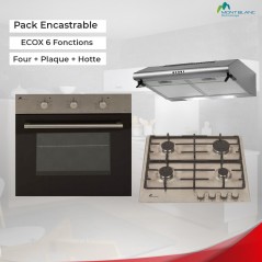 Pack Encastrable Montblanc ECOX 6 Fonctions Four + Plaque + Hotte