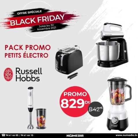 Pack Promo Des petits électro Complet de Russell Hobbs Horizon en Noir et Blanc