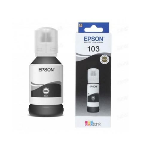 Bouteille d'encre Noire 65 ml Epson Ecotank 103 C13T00S14A