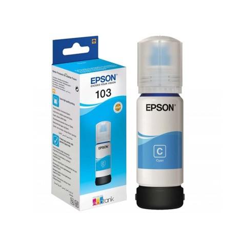 Bouteille d'encre Bleu 70 ml Epson Ecotank 103