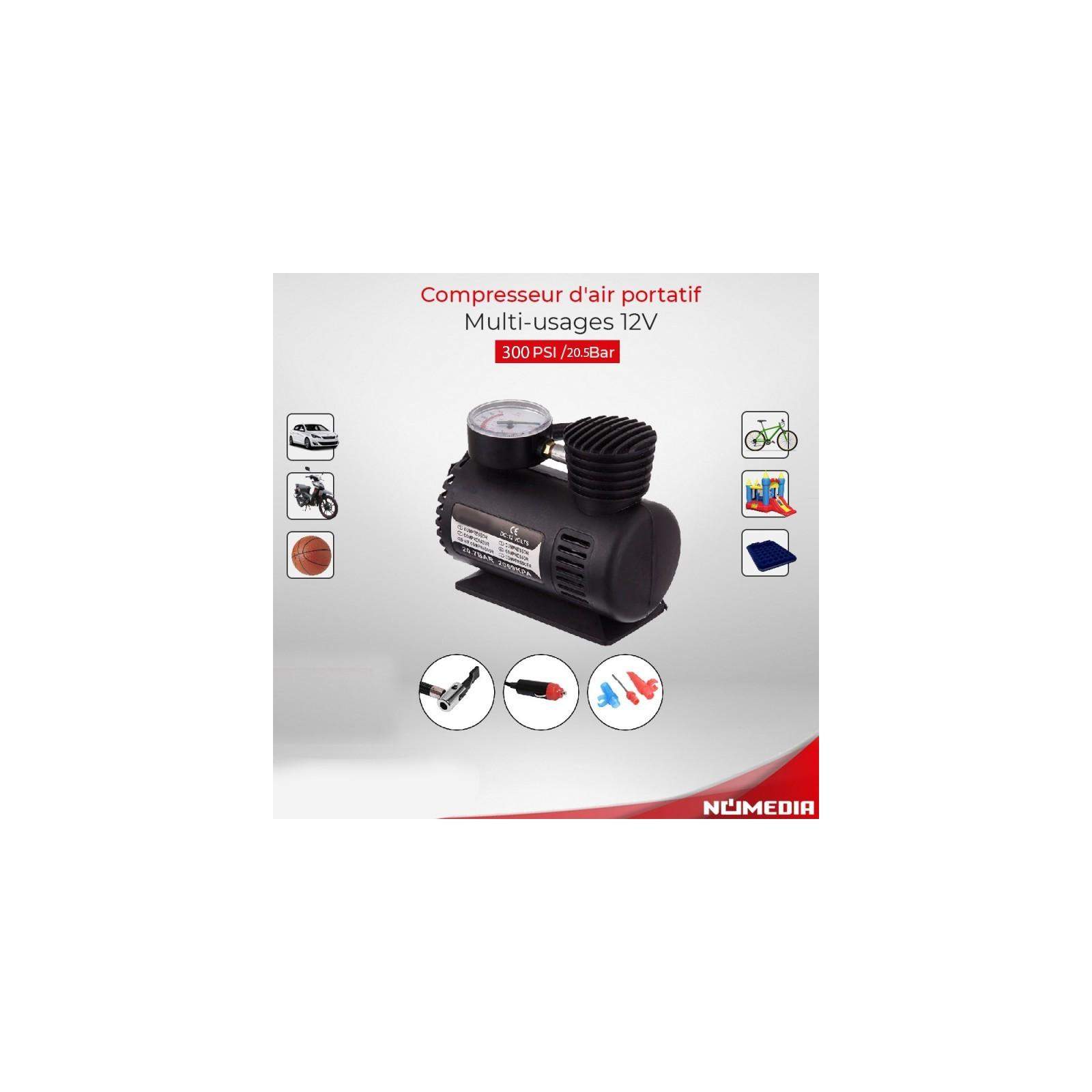 Compresseur d'air portatif multi-usages 12V (DC12V) Compresseur d'air portatif multi-usages 12V (DC12V)