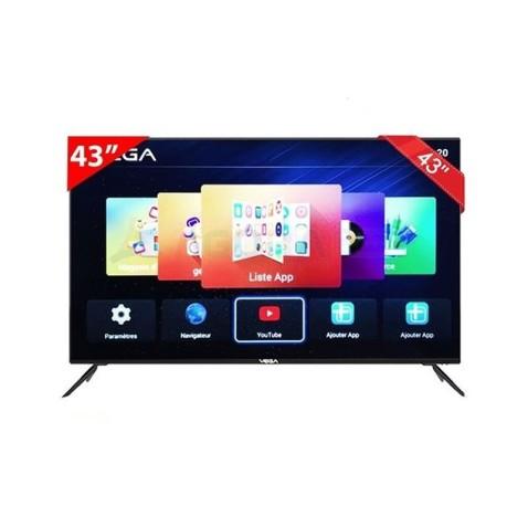 Vega VEGA-TV-43, Téléviseur LED 43 Pouces Full HD Smart + Récepteur intégré