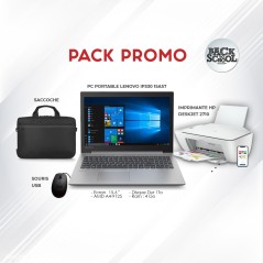 Pack Promo Pc Lenovo + Imprimante Hp 2710 + Saccoche + souris 
