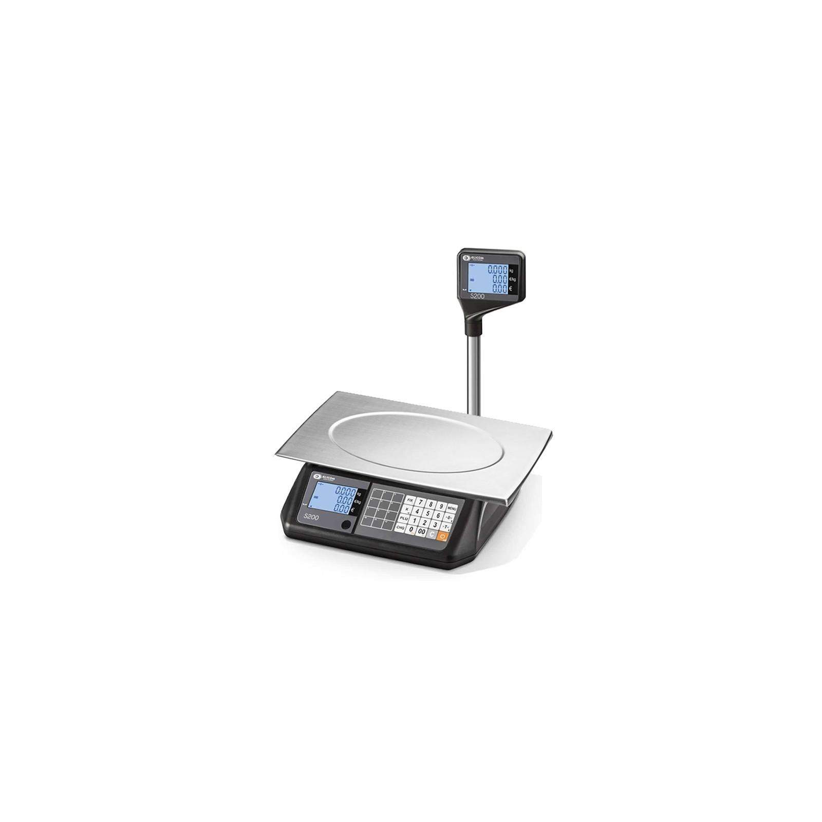 Balance électronique Elicom S200 15/30Kg 5/10Gr Grand Plateau avec Colonne Balance électronique Elicom S200 15/30Kg 5/10Gr Grand Plateau avec Colonne