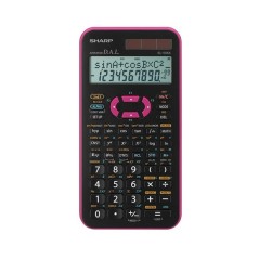 Sharp EL-506X-PK, Calculatrice scientifique Ecran 2 lignes, 469 fonctions en Rose
