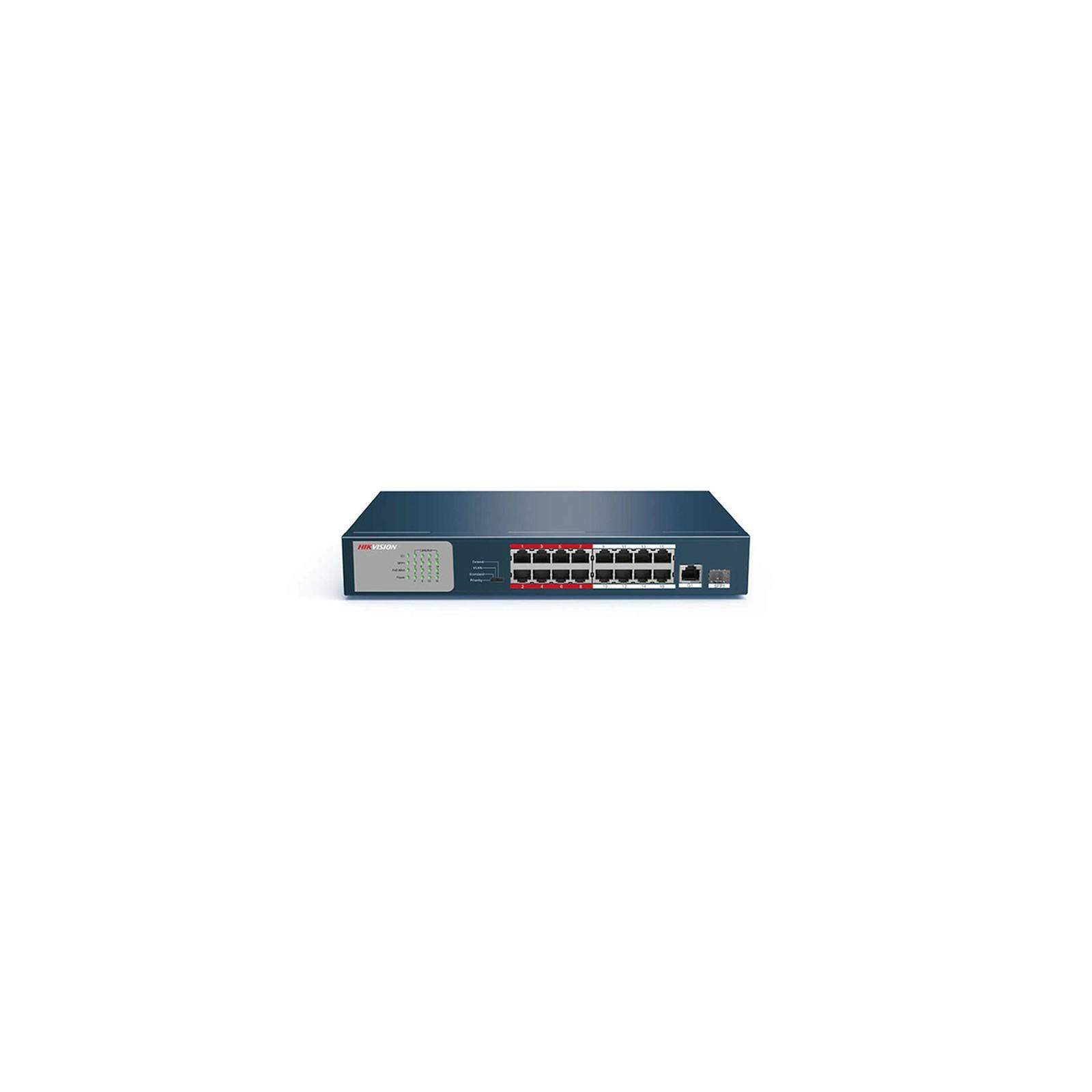 Hikvision DS-3E0318P-E/M, Switch de bureau 18 ports dont 16 ports PoE 250 Mètres Hikvision DS-3E0318P-E/M, Switch de bureau 18 ports dont 16 ports PoE 250 Mètres
