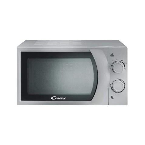 Candy CMW2070S, Micro-Ondes 20 Litres 700 Watts avec Plateau rotatif Silver