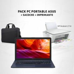 Pack Promo Pc Asus X543U + Imprimante Hp DeskJet 2710 + Sacoche