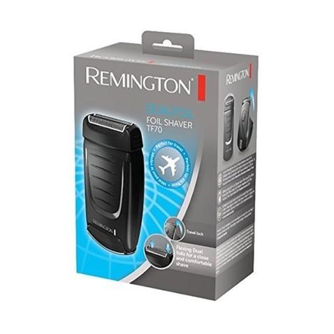 Rasoir électrique de Voyage Remington Dual foil TF70 à Piles en Noir