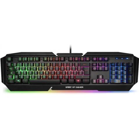 Spirit Of Gamer PRO-K5, Clavier gamer RGB en Noir 