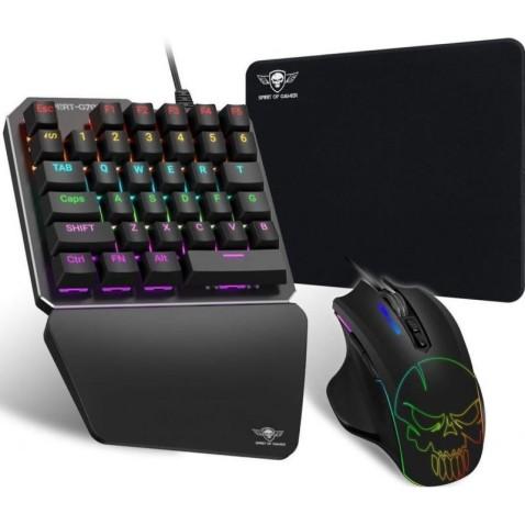 Spirit Of Gamer Pack Gamer XPERT-G700, Clavier, Souris et Tapis en Noir