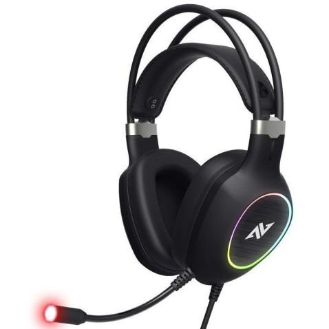 ABKONCORE Casque Gamer CH55, USB Virtual 7.1 en Noir 