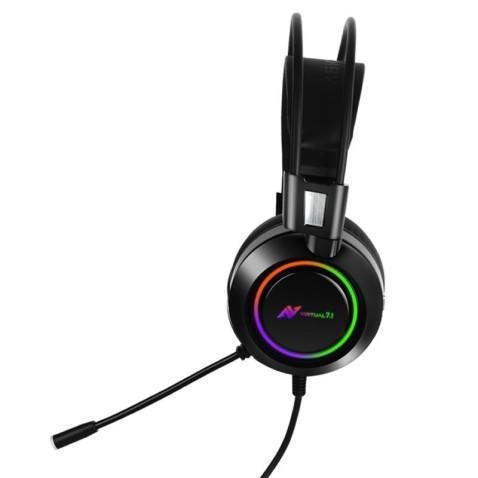 ABKONCORE Casque Gamer B780, USB Virtual 7.1 en Noir 