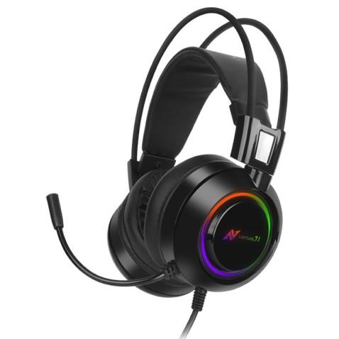 ABKONCORE Casque Gamer B780, USB Virtual 7.1 en Noir 