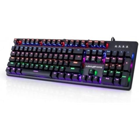 ABKONCORE Clavier Mécanique Gaming K595, en Noir 