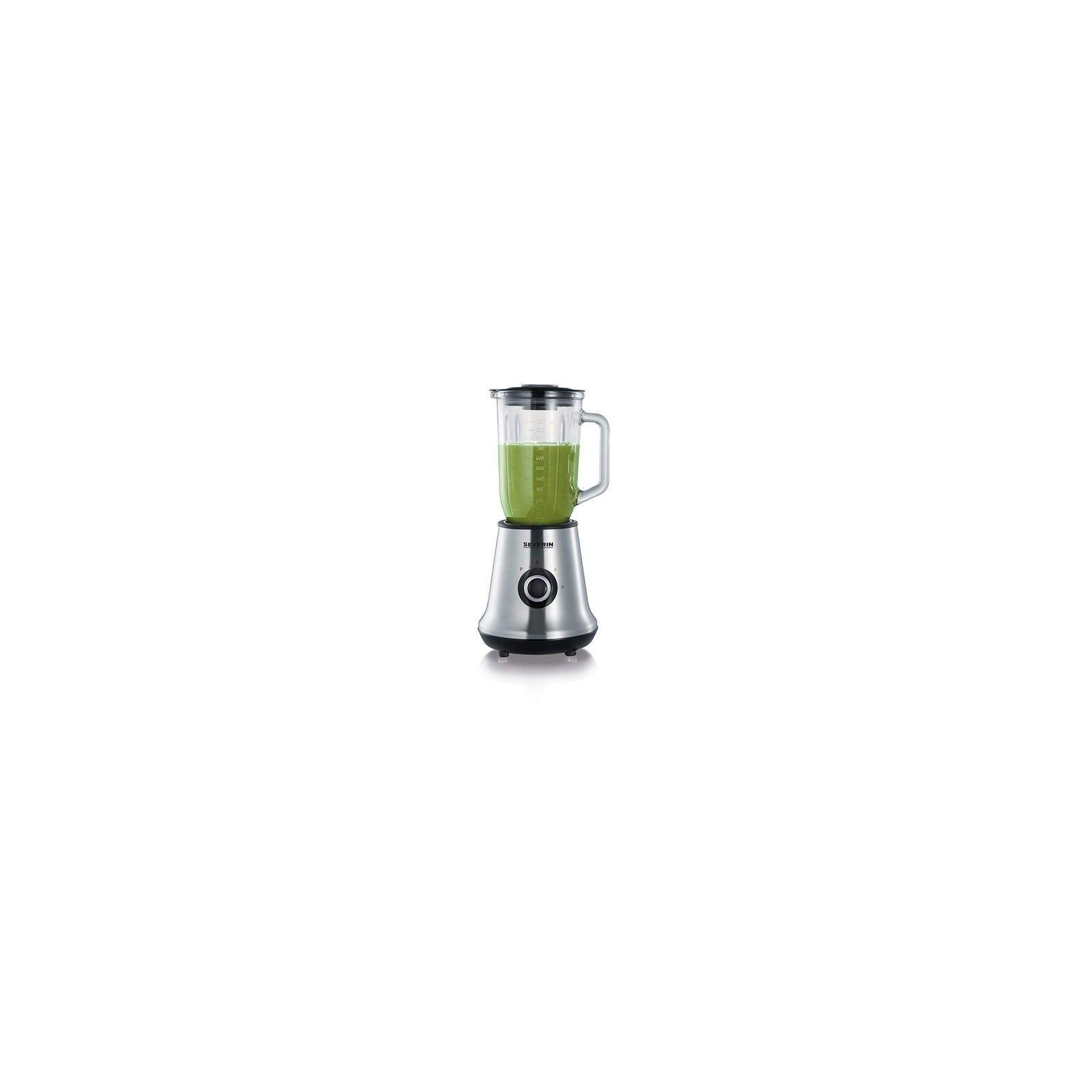 Severin SM3734, Blender Mixeur de 500 Watts 1L en Inox et noir Severin SM3734, Blender Mixeur de 500 Watts 1L en Inox et noir