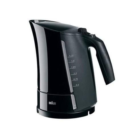 Braun Multiquick 3, Bouilloire sans fil de 2200 Watts en Noir 