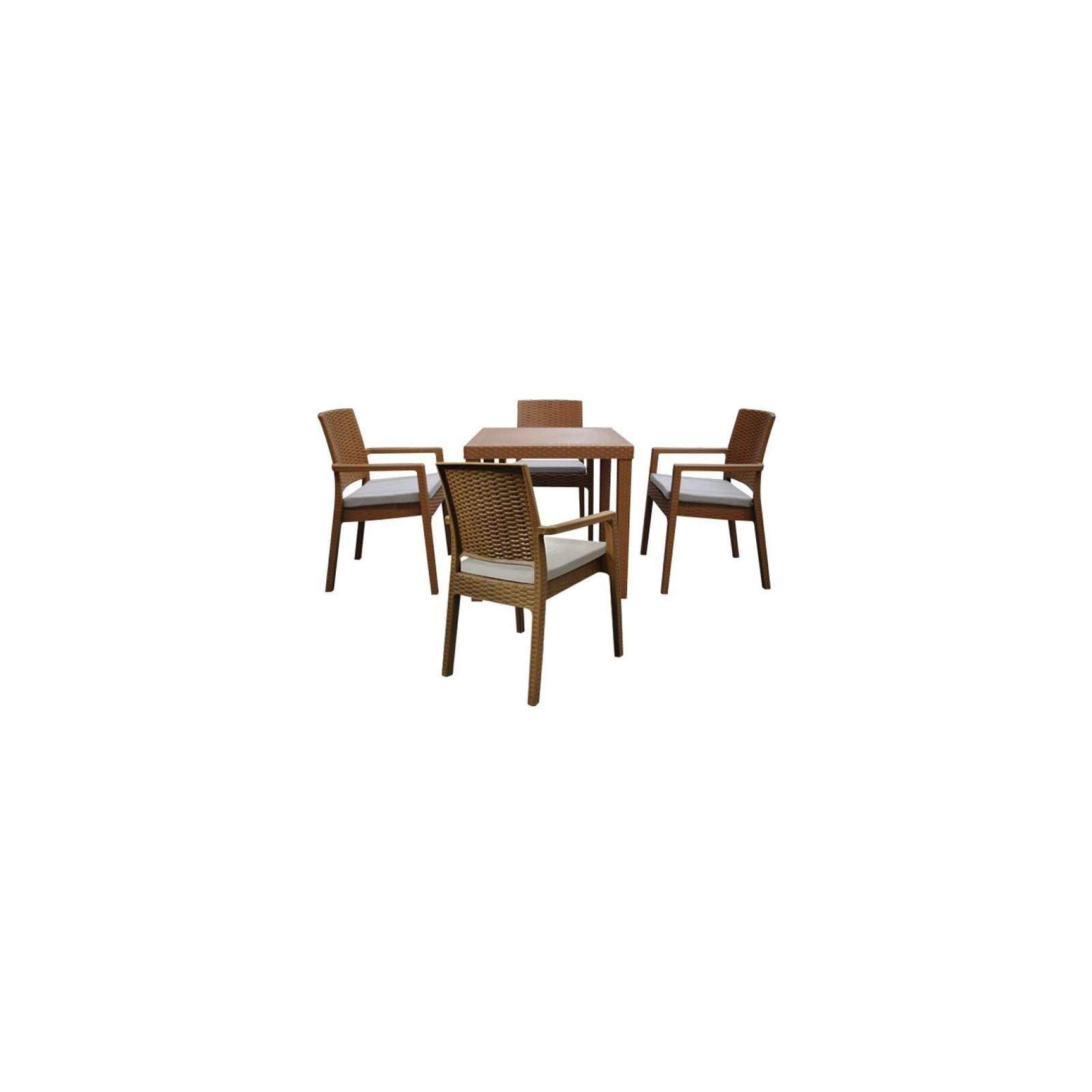Sotufab CHS120, Salon de jardin BOHEME à 4 Fauteuil en Marron Sotufab CHS120, Salon de jardin BOHEME à 4 Fauteuil en Marron