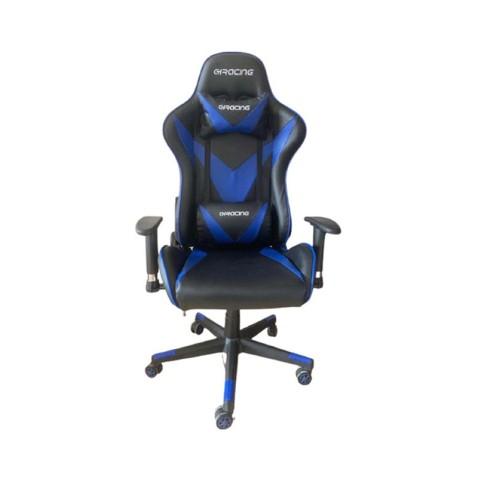 Fauteuil Pilote Gaming RGB avec Repose-pied intégré Bleu