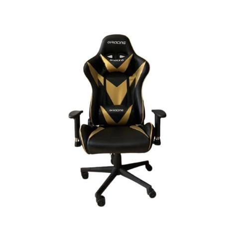 Fauteuil Pilote Gaming avec accoudoirs en Gold