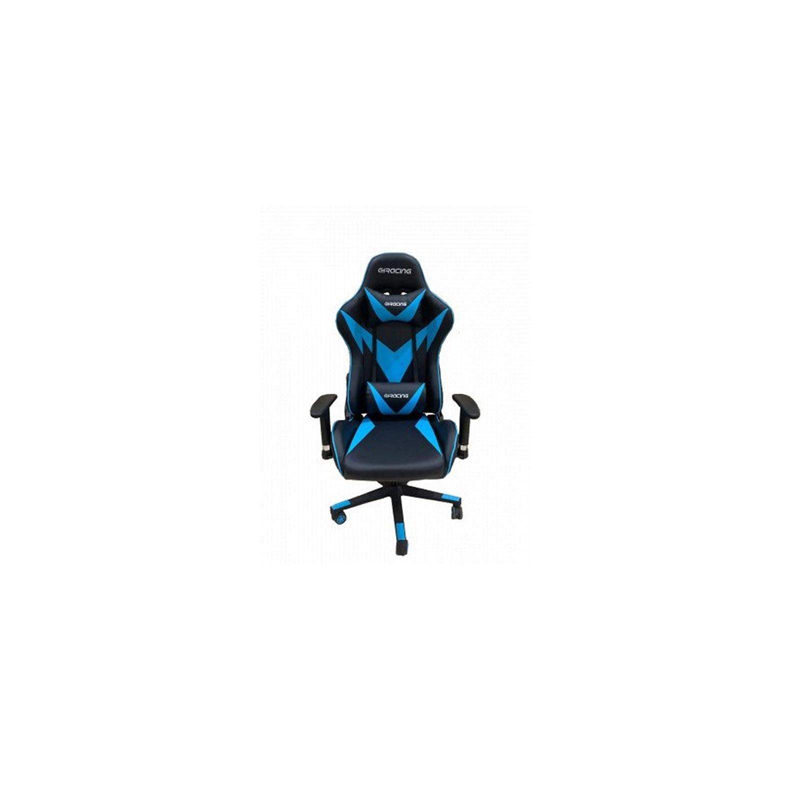Fauteuil Pilote Gaming avec accoudoirs en Bleu Fauteuil Pilote Gaming avec accoudoirs en Bleu