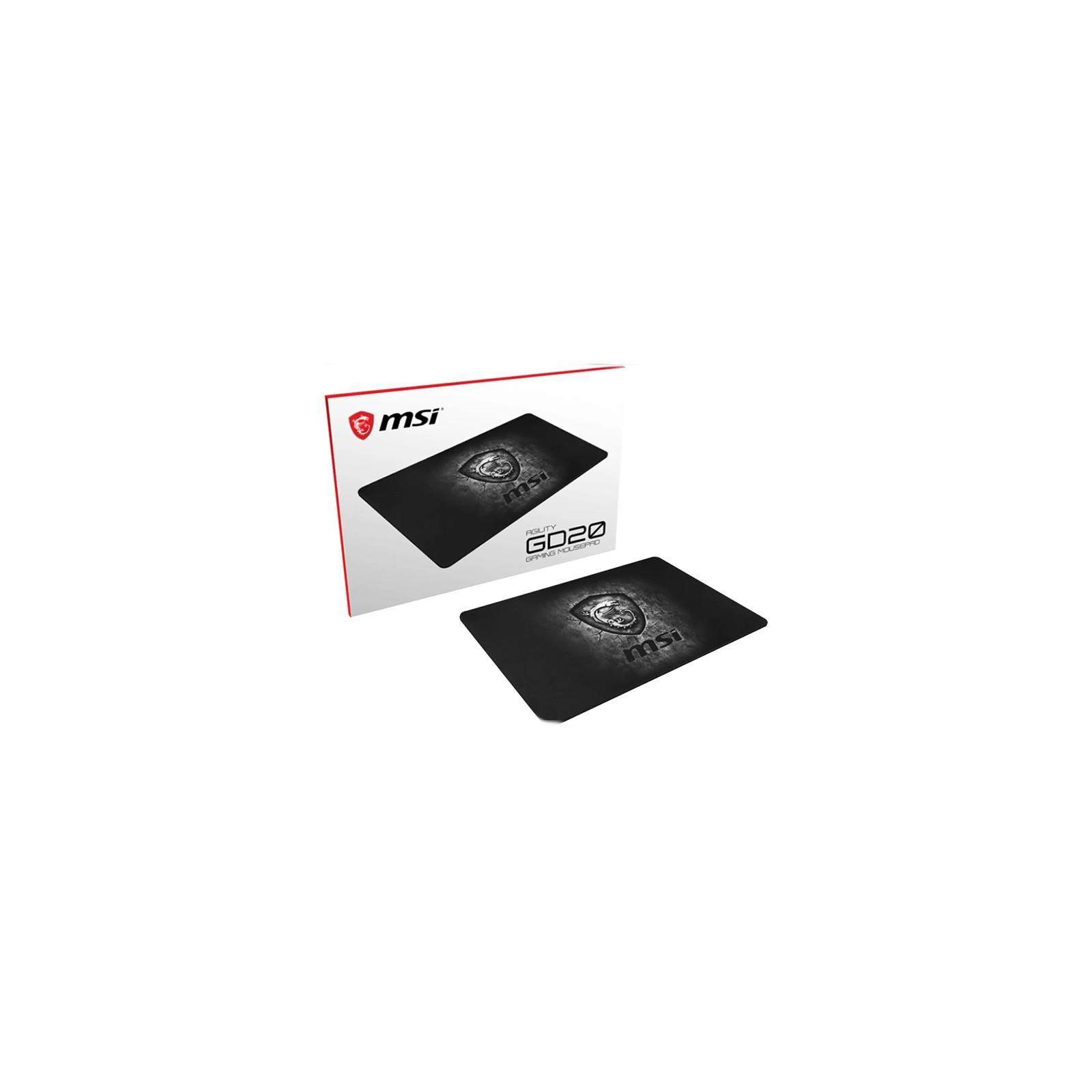 MSI AGILITY GD20, Tapis de souris gaming en Noir MSI AGILITY GD20, Tapis de souris gaming en Noir