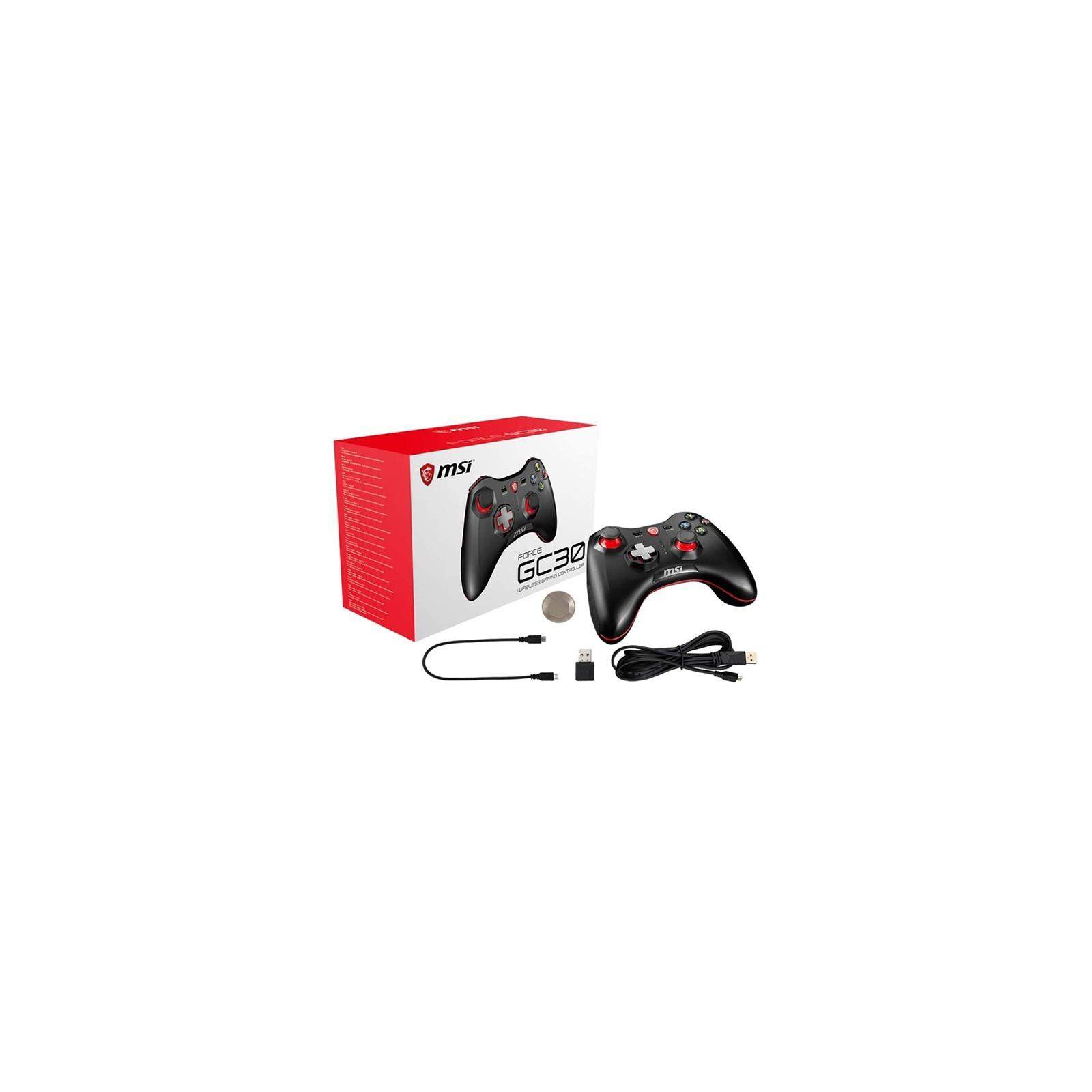 MSI FORCE GC30, Manette de jeux Sans fil avec croix directionnelle interchangeable MSI FORCE GC30, Manette de jeux Sans fil avec croix directionnelle interchangeable