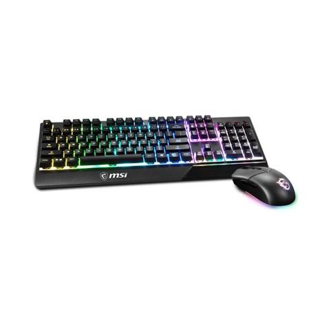 MSI VIGOR GK30 COMBO, Pack Clavier & Souris Filaire RGB