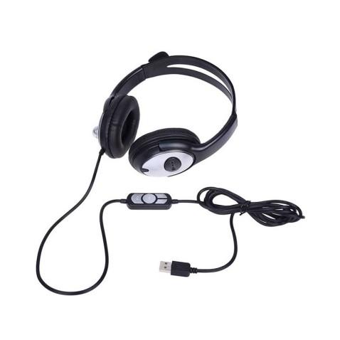 TUCCI TC-Q2, Micro Casque Filaire USB en Noir