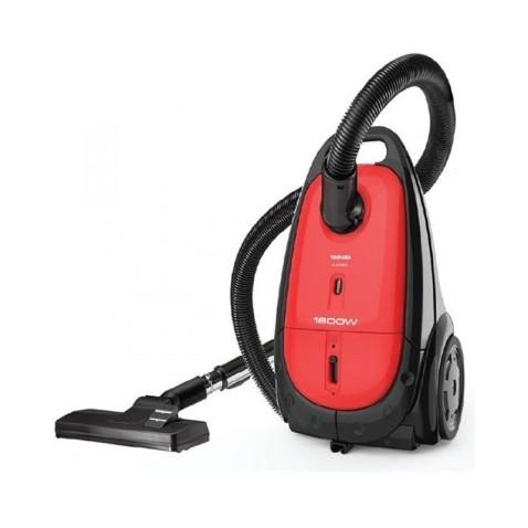 Toshiba ASP-TSHEA100CV, Aspirateur à sac 1600 Watts de 4,5 Litres Rouge et Noir