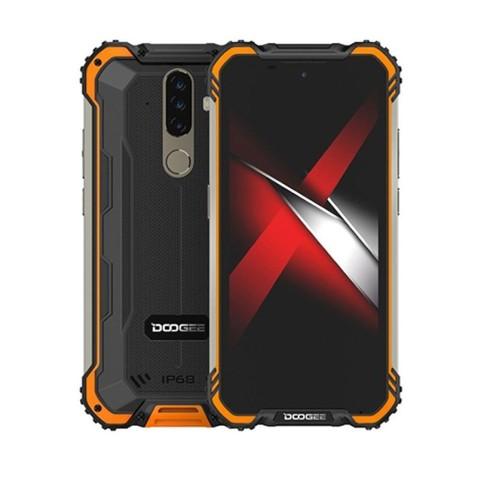 DOOGEE S58P, Smartphone Android RAM 6Go 64 Go Anti chute en Noir et Orangé