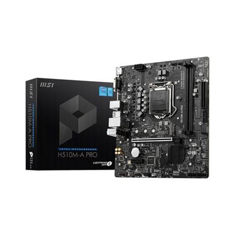 MSI H510M-A PRO, Carte mére Micro ATX Socket 1200 Intel H510 Express 