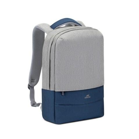 Sac à dos Rivacase 7562 pour PC portable 15,6 Pouces Gris et bleu